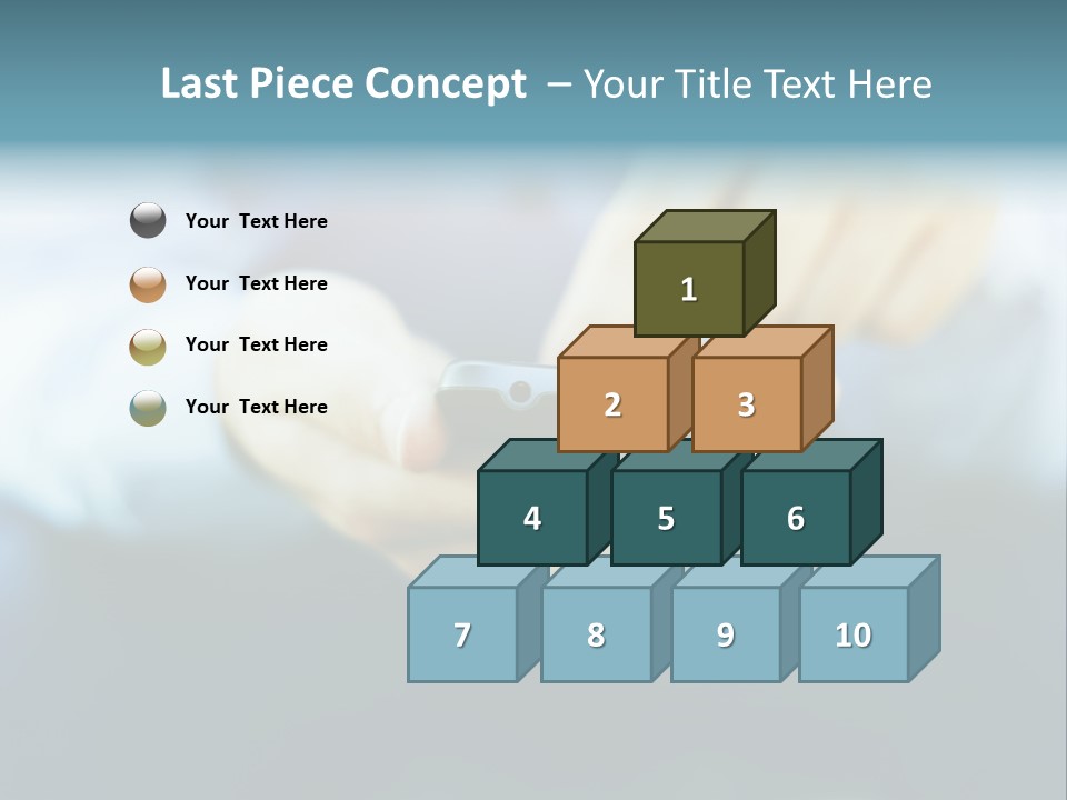 Touching Cell Dialing PowerPoint Template