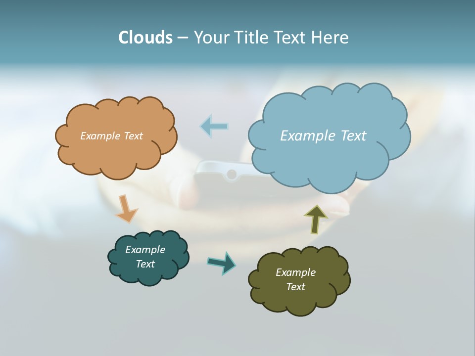 Touching Cell Dialing PowerPoint Template