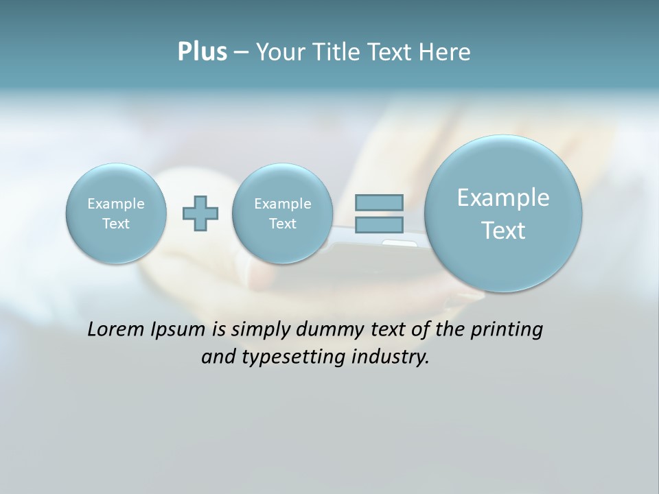 Touching Cell Dialing PowerPoint Template