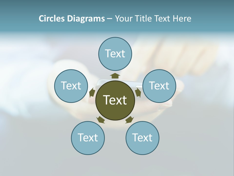 Touching Cell Dialing PowerPoint Template