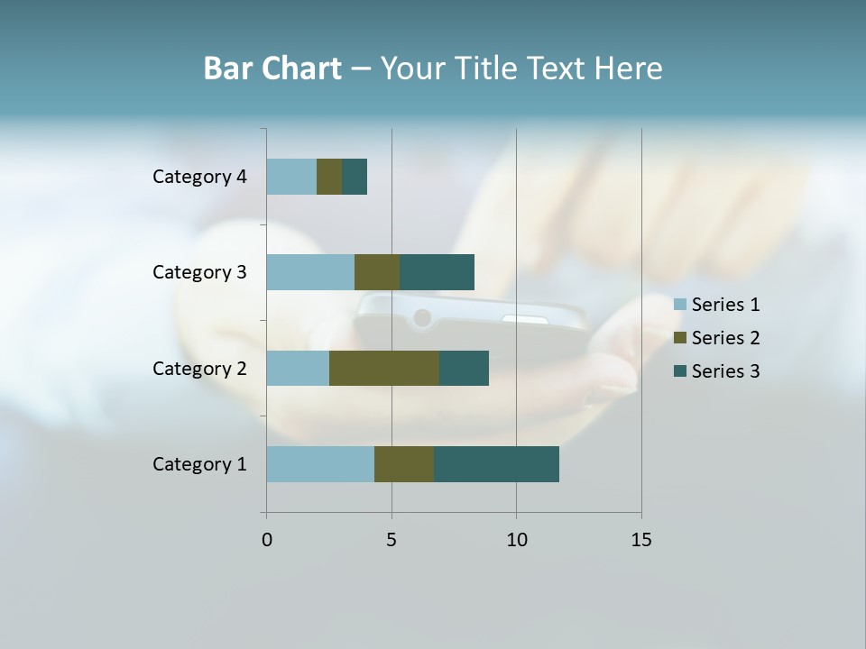 Touching Cell Dialing PowerPoint Template