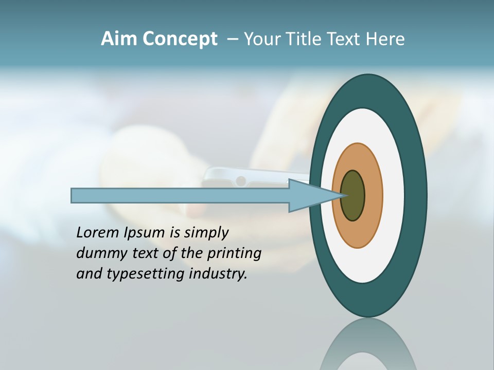 Touching Cell Dialing PowerPoint Template