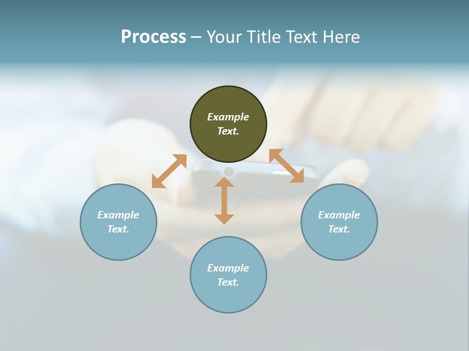 Touching Cell Dialing PowerPoint Template