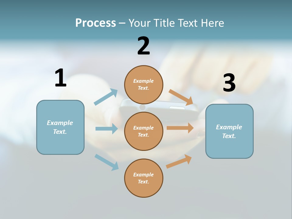 Touching Cell Dialing PowerPoint Template