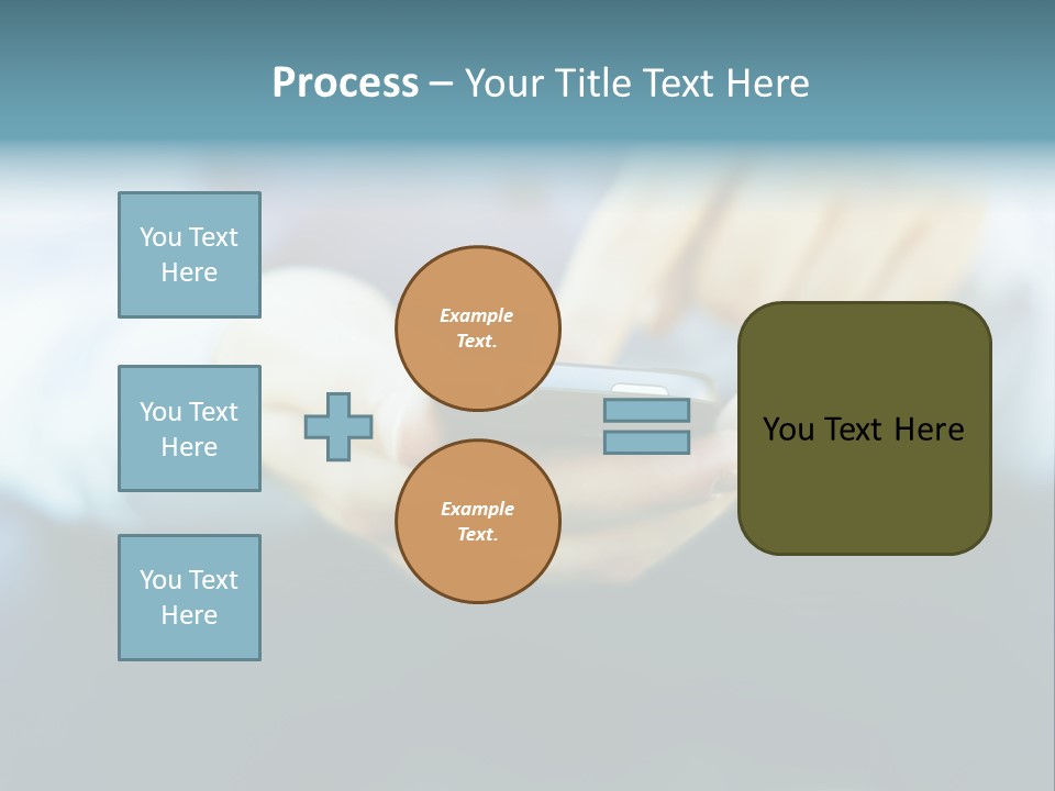 Touching Cell Dialing PowerPoint Template
