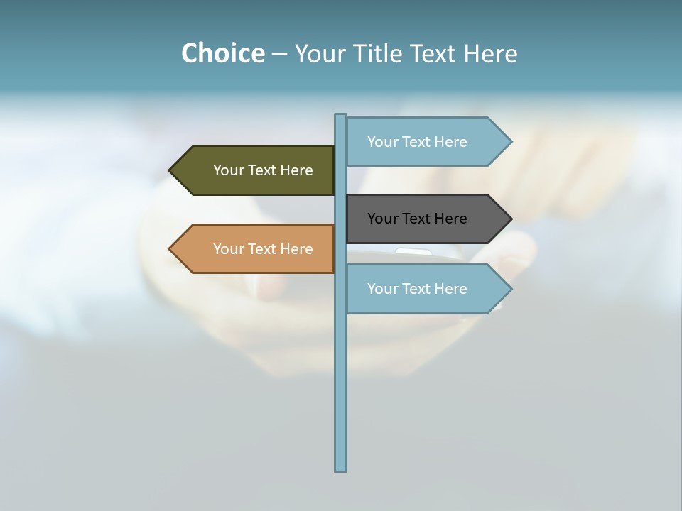 Touching Cell Dialing PowerPoint Template