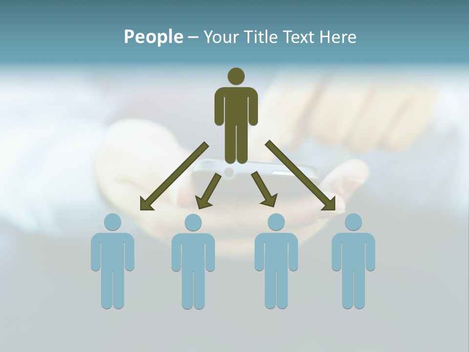 Touching Cell Dialing PowerPoint Template