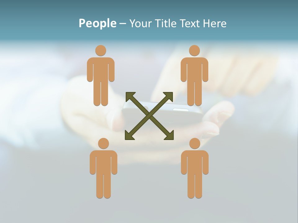 Touching Cell Dialing PowerPoint Template