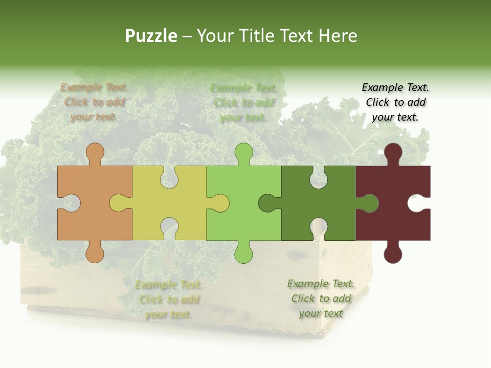 Leaf Vegetable Container Healthy PowerPoint Template