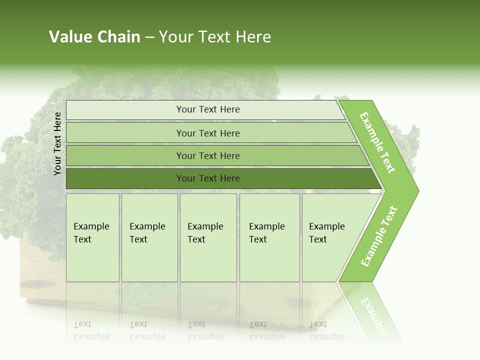 Leaf Vegetable Container Healthy PowerPoint Template
