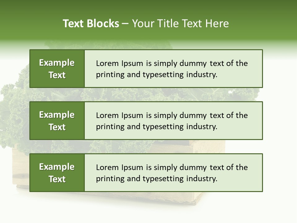 Leaf Vegetable Container Healthy PowerPoint Template