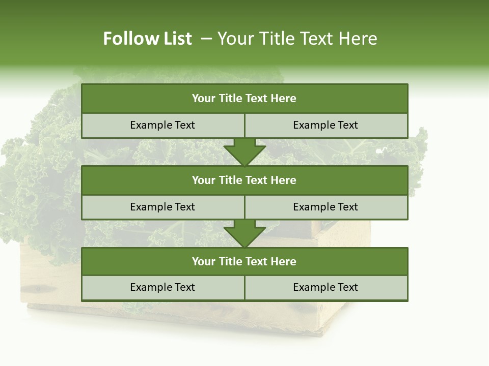 Leaf Vegetable Container Healthy PowerPoint Template