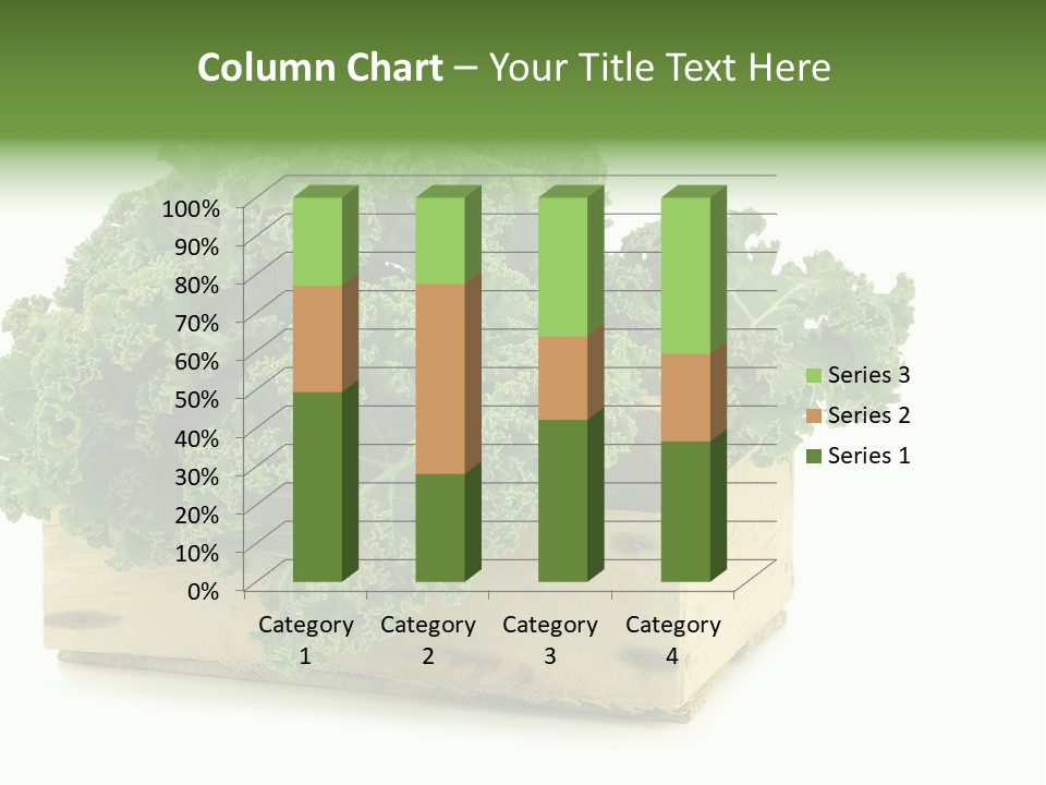 Leaf Vegetable Container Healthy PowerPoint Template