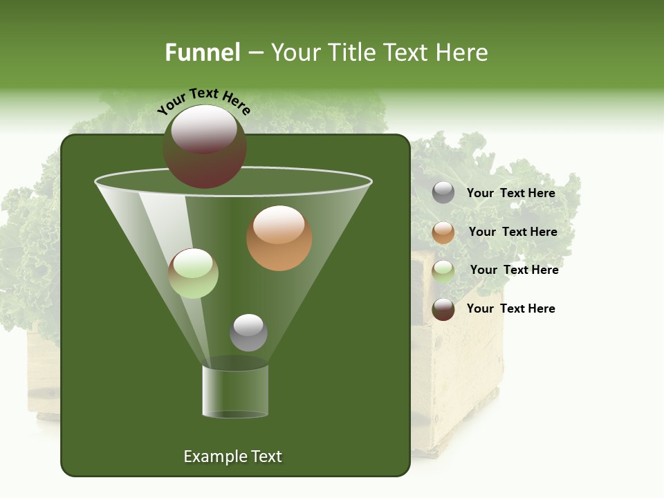 Leaf Vegetable Container Healthy PowerPoint Template