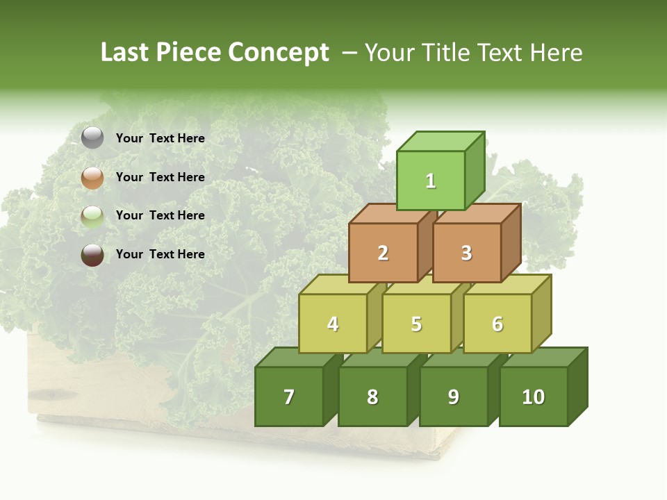 Leaf Vegetable Container Healthy PowerPoint Template