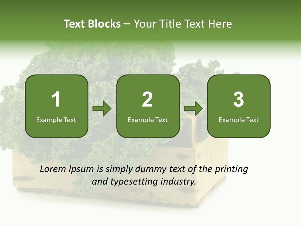 Leaf Vegetable Container Healthy PowerPoint Template