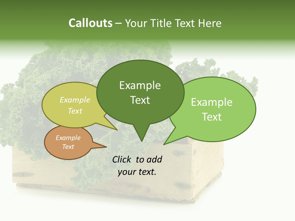 Leaf Vegetable Container Healthy PowerPoint Template