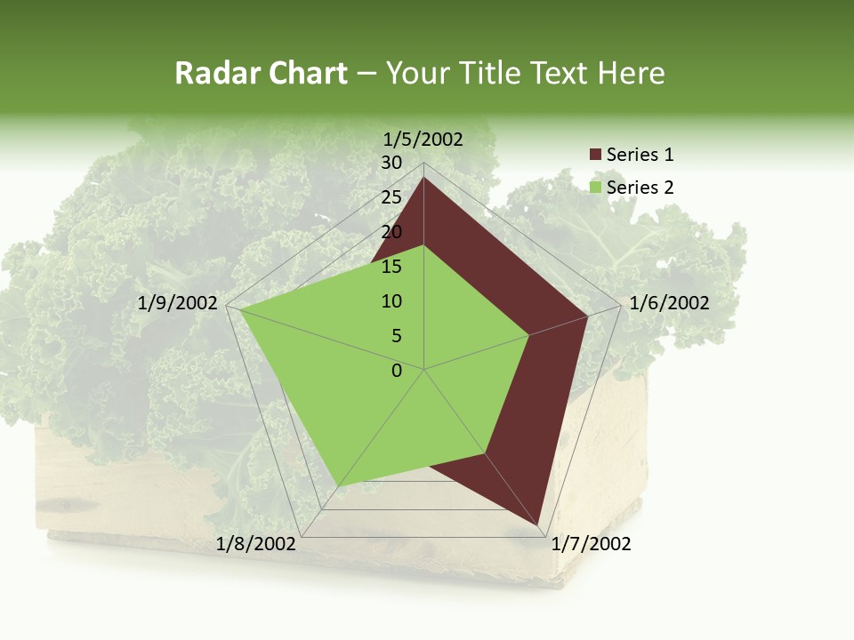 Leaf Vegetable Container Healthy PowerPoint Template