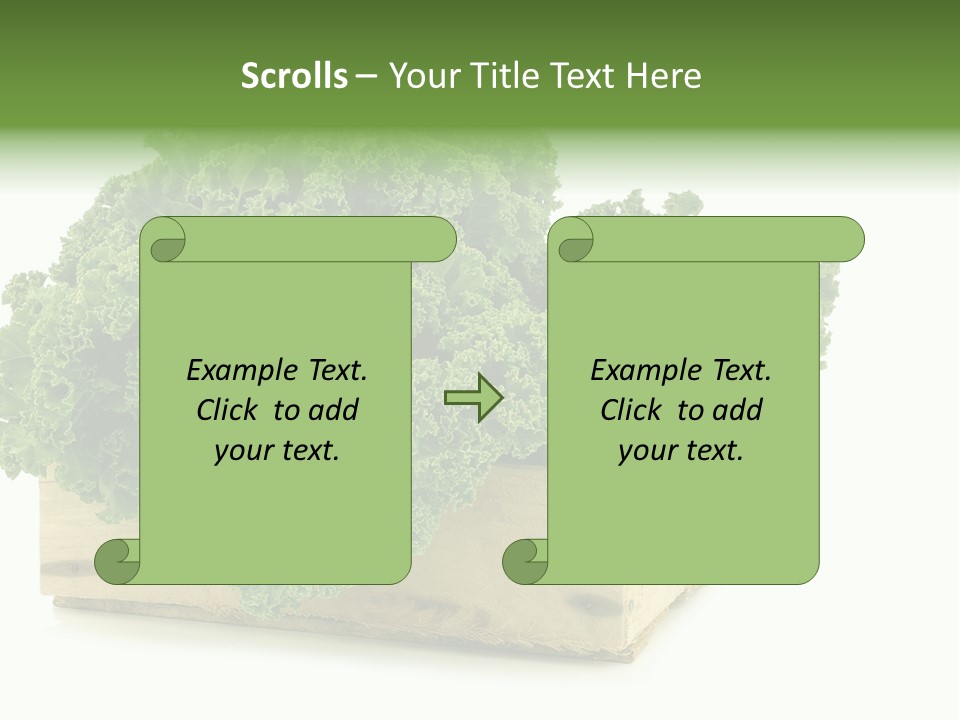 Leaf Vegetable Container Healthy PowerPoint Template