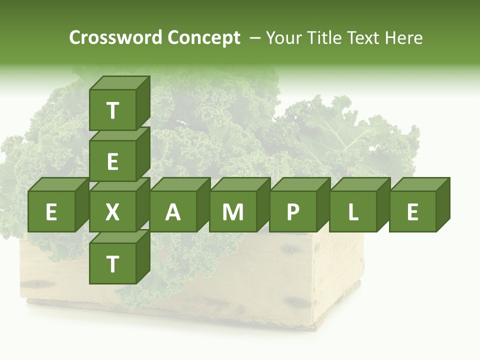 Leaf Vegetable Container Healthy PowerPoint Template