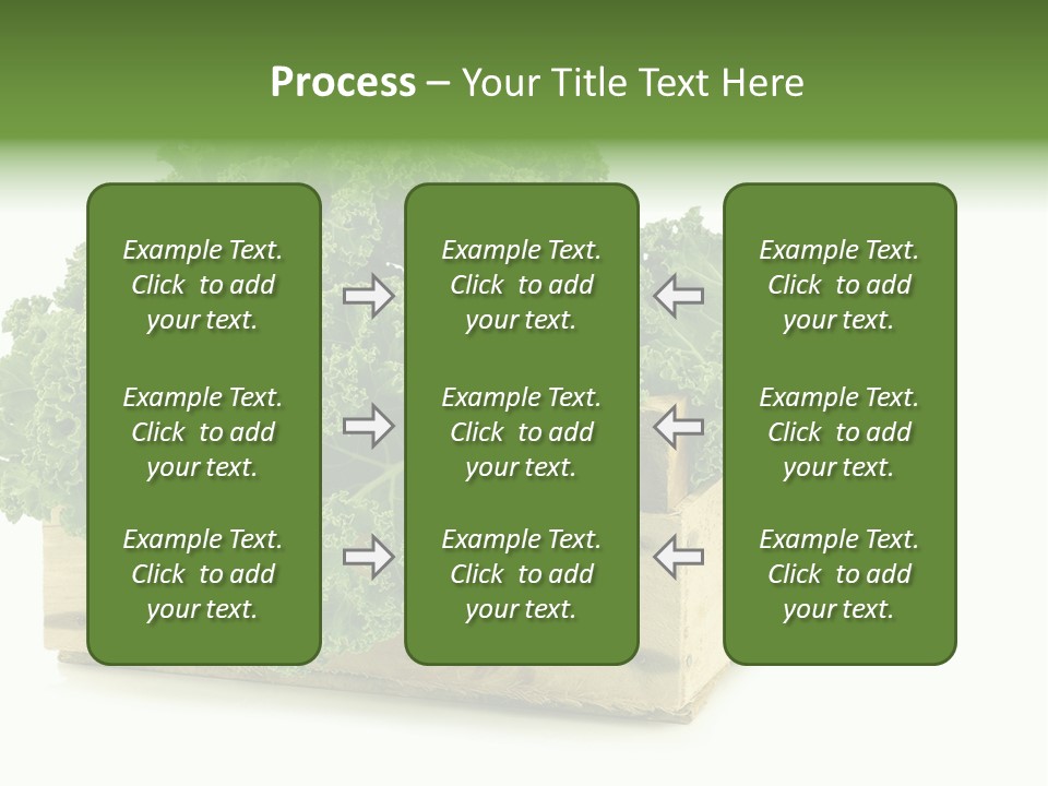 Leaf Vegetable Container Healthy PowerPoint Template