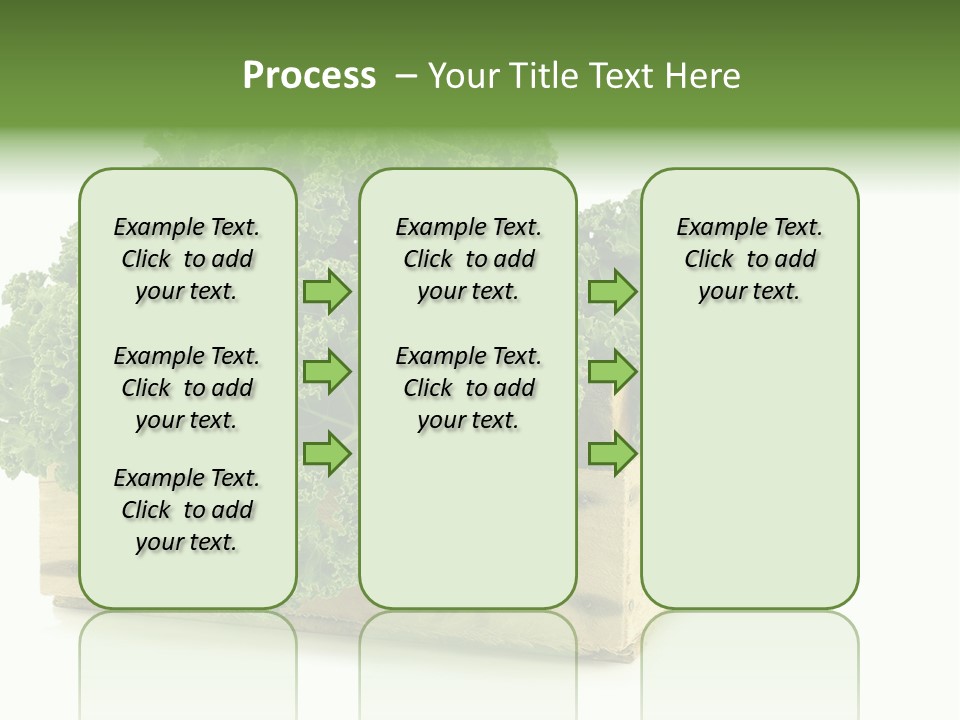 Leaf Vegetable Container Healthy PowerPoint Template