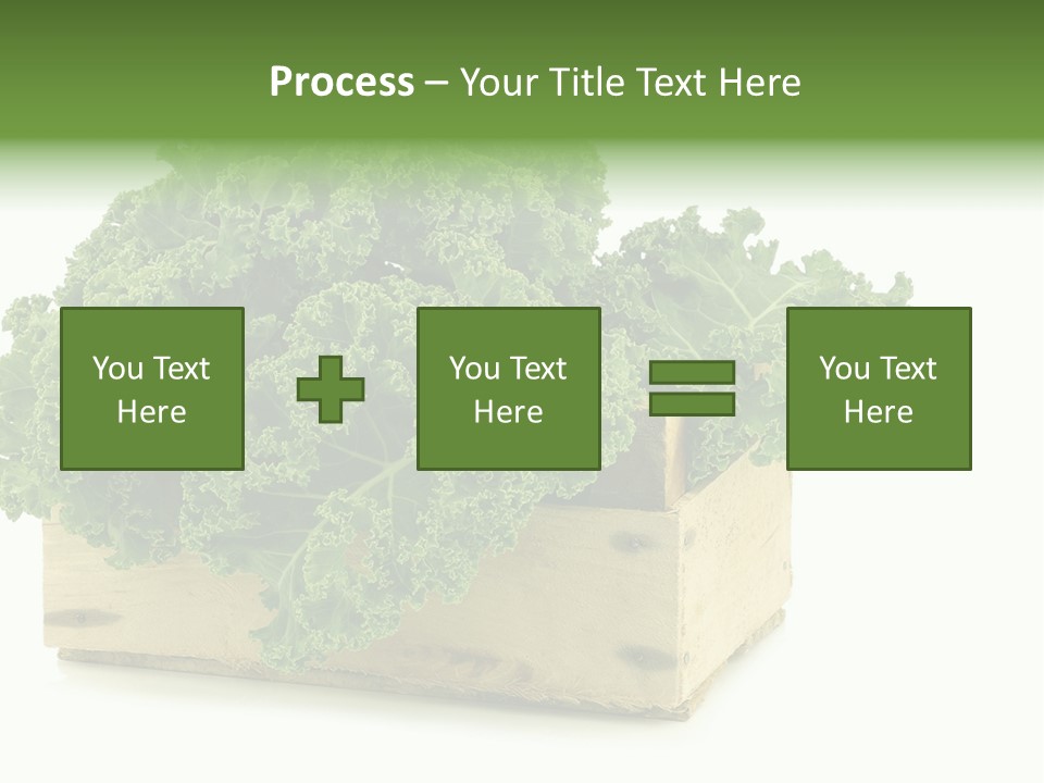 Leaf Vegetable Container Healthy PowerPoint Template