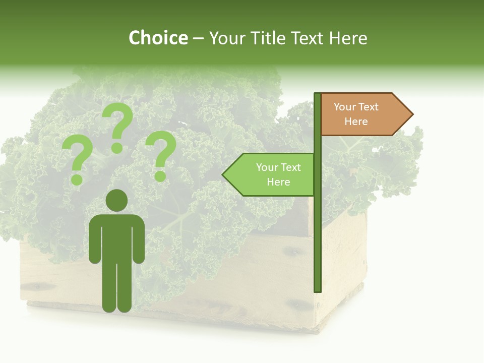 Leaf Vegetable Container Healthy PowerPoint Template