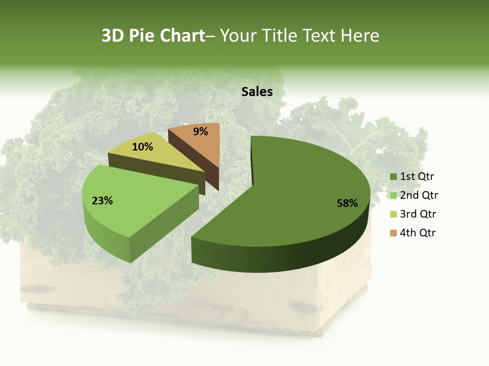 Leaf Vegetable Container Healthy PowerPoint Template