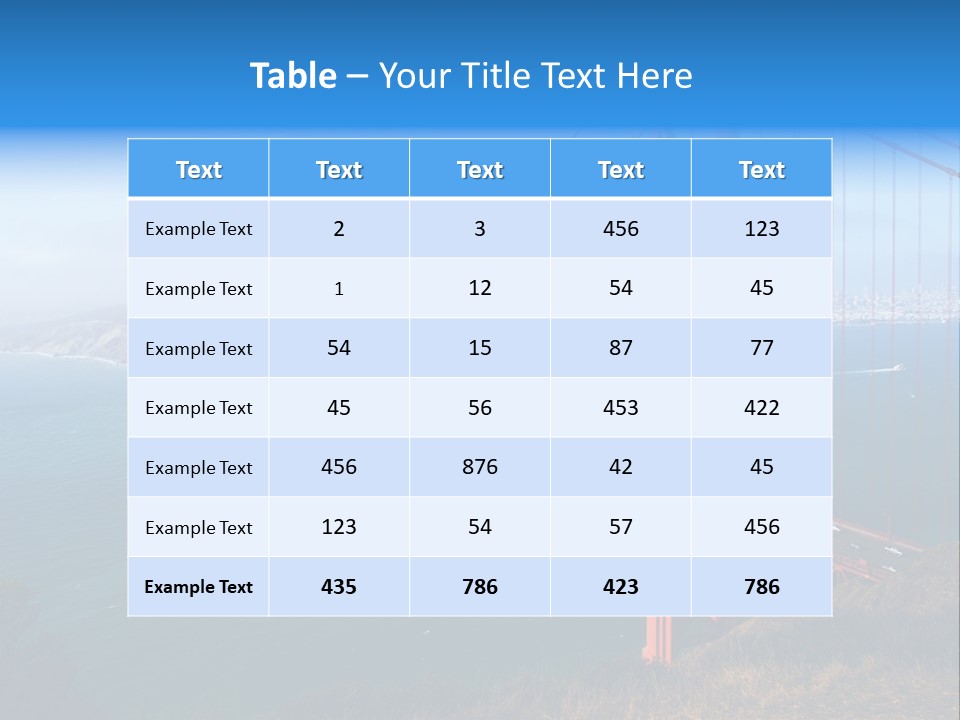 Sky Francisco Summer PowerPoint Template