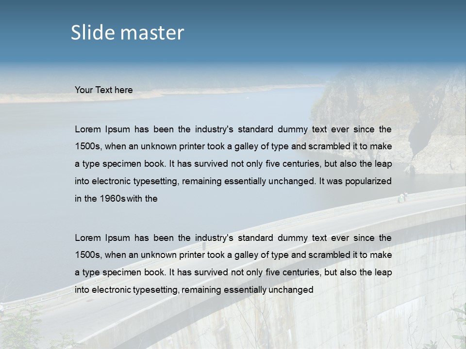 Industry Concrete Electricity PowerPoint Template