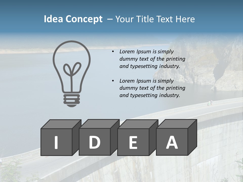 Industry Concrete Electricity PowerPoint Template