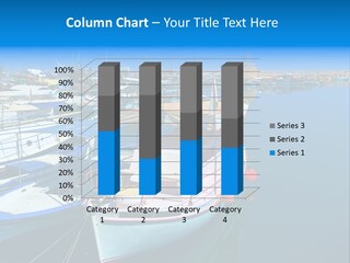 A Group Of Boats Are Docked In The Water PowerPoint Template