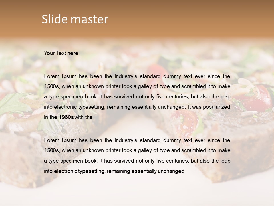 Tarte Healthy Plate PowerPoint Template