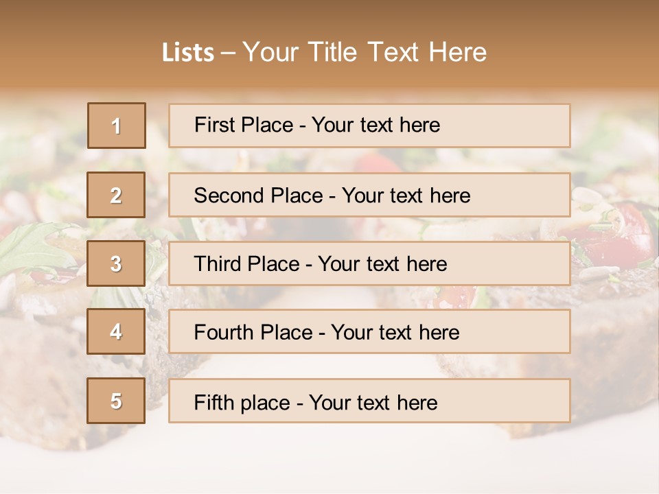 Tarte Healthy Plate PowerPoint Template