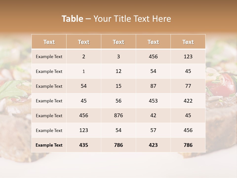 Tarte Healthy Plate PowerPoint Template