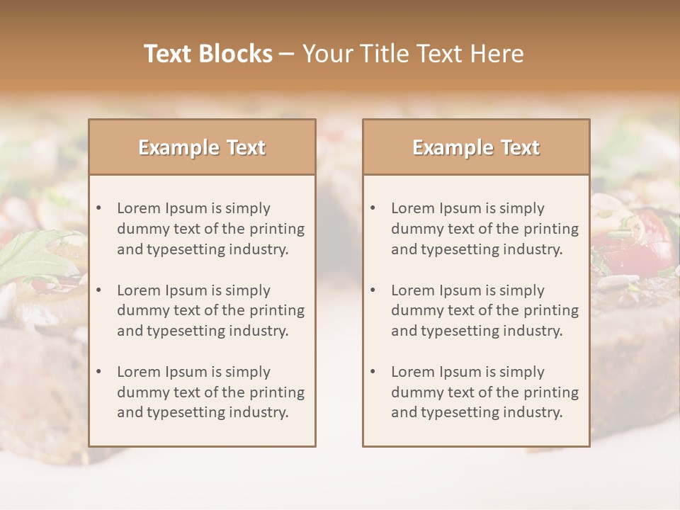 Tarte Healthy Plate PowerPoint Template