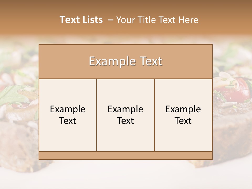 Tarte Healthy Plate PowerPoint Template