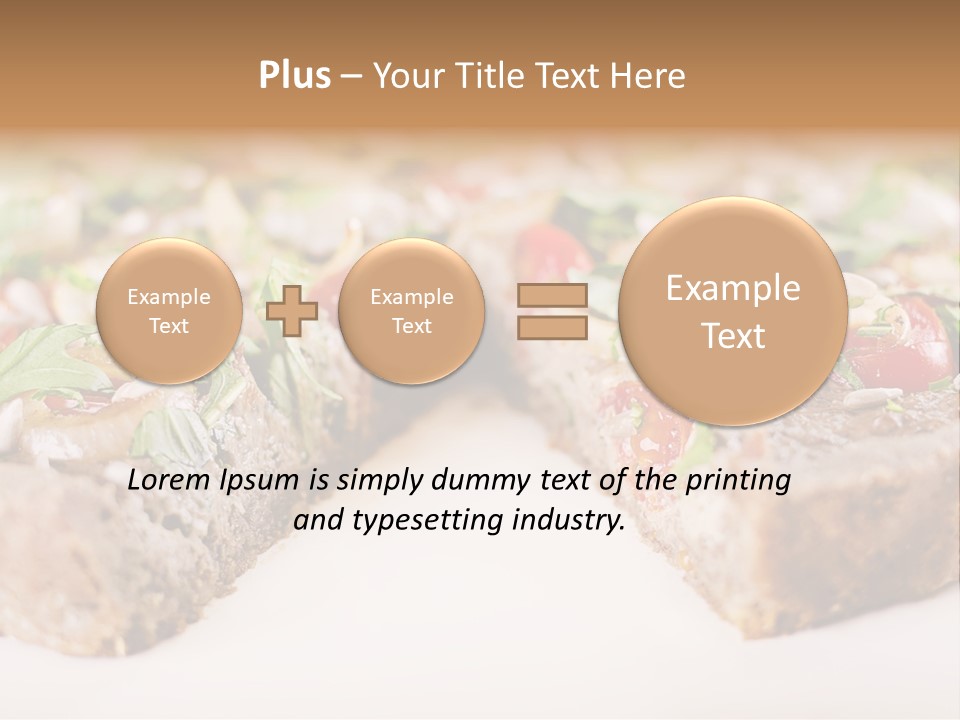 Tarte Healthy Plate PowerPoint Template