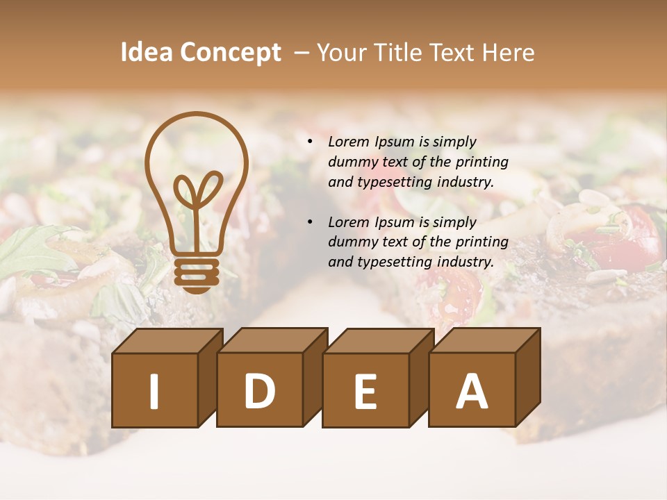 Tarte Healthy Plate PowerPoint Template