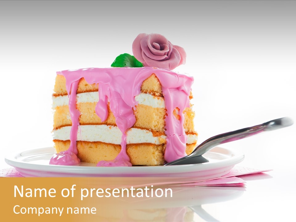 Cup Sugarcraft Sugar PowerPoint Template