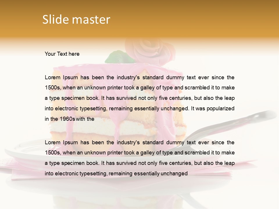 Cup Sugarcraft Sugar PowerPoint Template