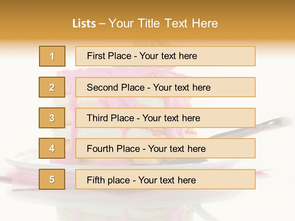 Cup Sugarcraft Sugar PowerPoint Template