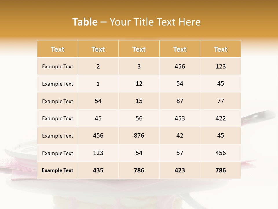 Cup Sugarcraft Sugar PowerPoint Template