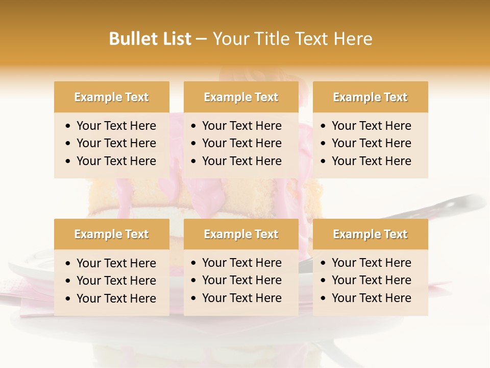 Cup Sugarcraft Sugar PowerPoint Template