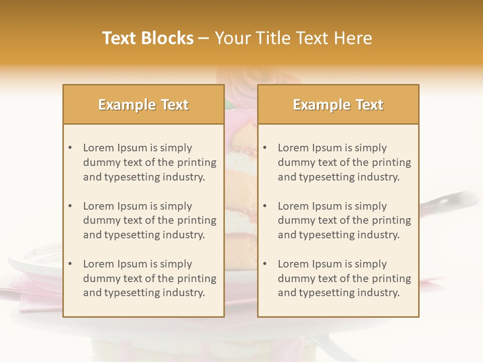 Cup Sugarcraft Sugar PowerPoint Template