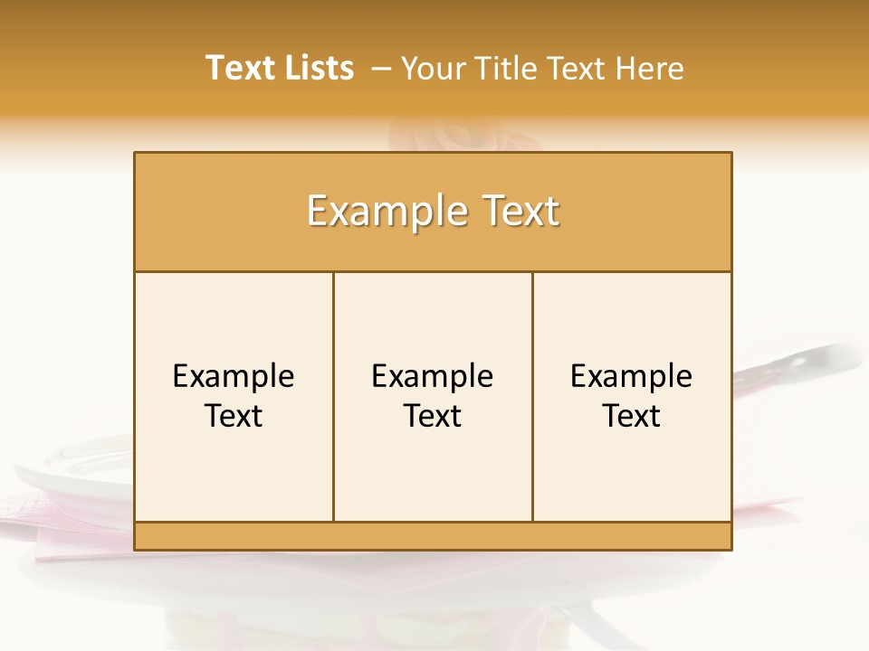 Cup Sugarcraft Sugar PowerPoint Template