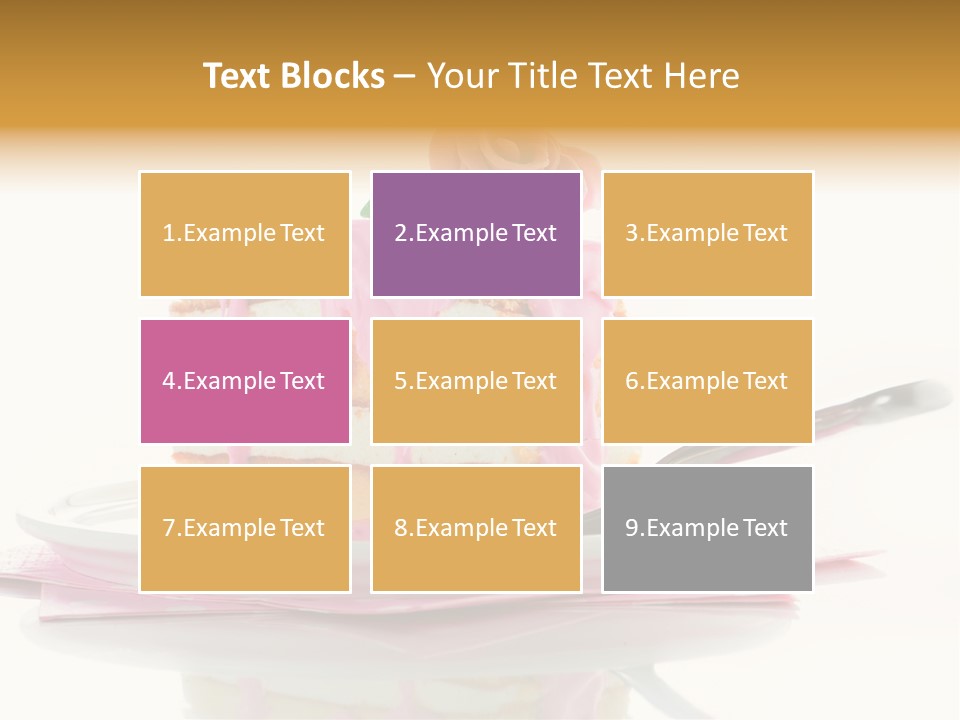 Cup Sugarcraft Sugar PowerPoint Template