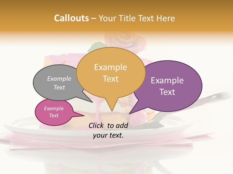 Cup Sugarcraft Sugar PowerPoint Template