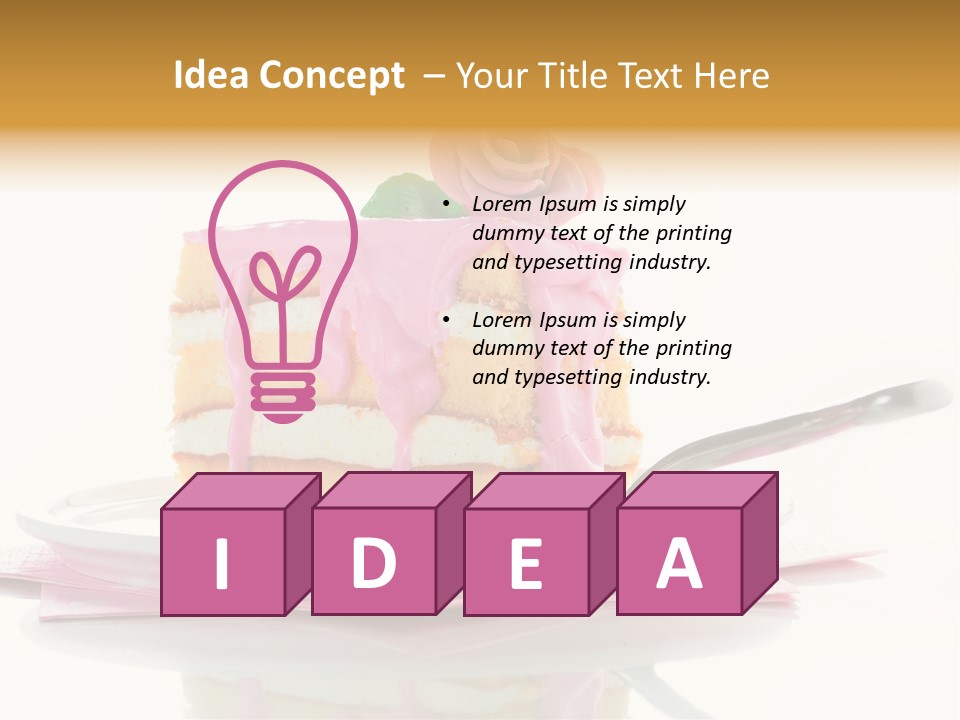 Cup Sugarcraft Sugar PowerPoint Template